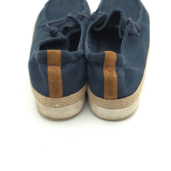 Bobs By Skechers Women's Espadrille Slip-On Shoes Navy Size 7 Canvas Casual - Picture 2 of 8
